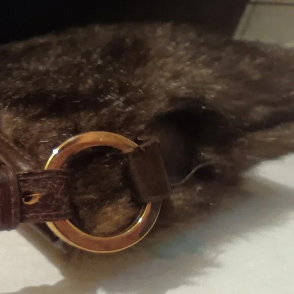 Tiannl Small Brown Fur Purse - Picture 8 of 12